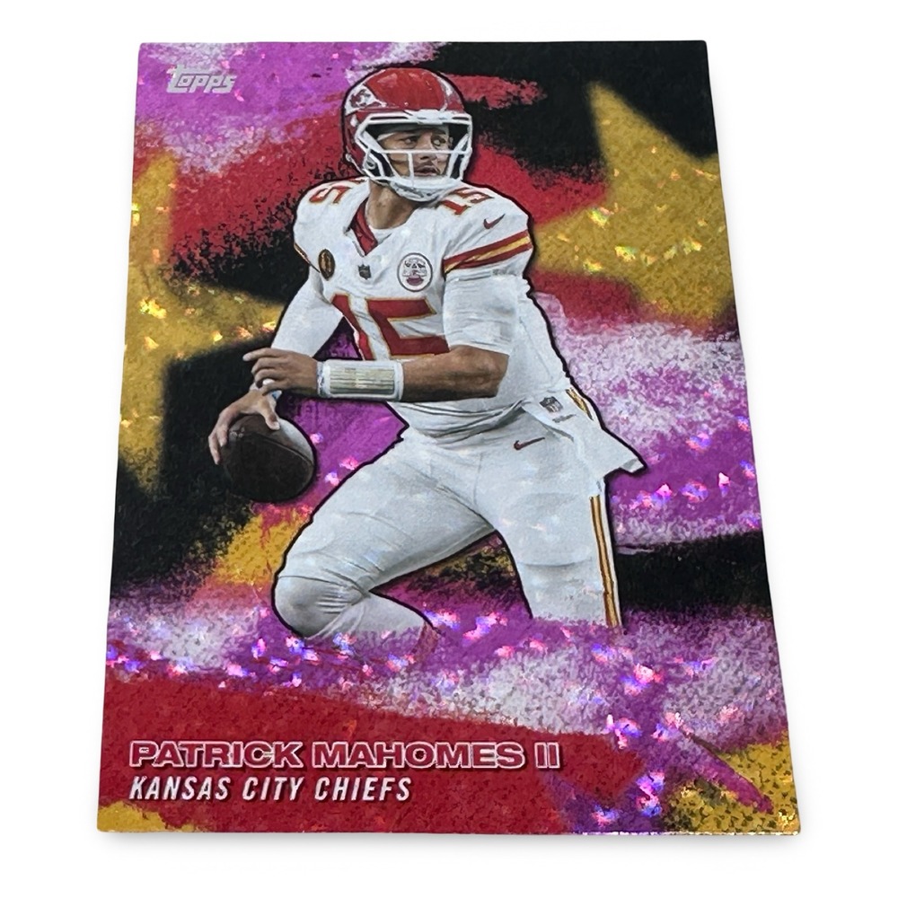 2024 Topps Stars Patrick Mahomes II NFLS-9 Kansas City Chiefs Pink Crackle